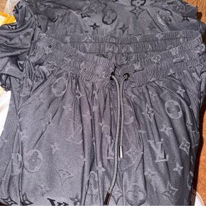 Louis Vuitton Charcoal Monogram Joggers